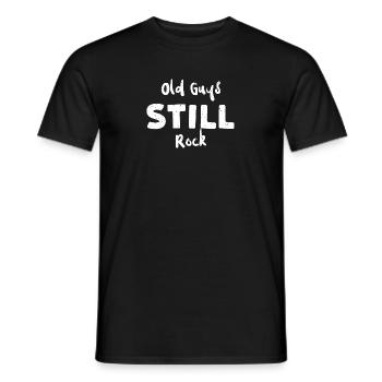 Old Guys Still Rock - Guitar - Männer T-Shirt - Schwarz - Vorne - AI Model Male 178 light (178cm)
