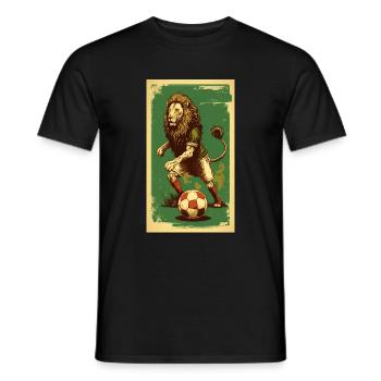 Löwe - Männer T-Shirt - Schwarz - Vorne - AI Model Male 178 light (178cm)