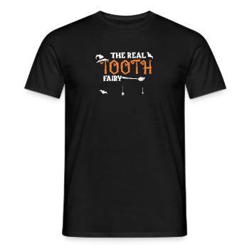 The Real Tooth Fairy - Halloween - Männer T-Shirt - Schwarz - Vorne - AI Model Male 178 light (178cm)