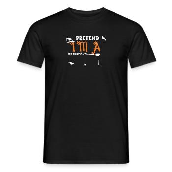 Pretend I'm A Breadstick - Männer T-Shirt - Schwarz - Vorne - AI Model Male 178 light (178cm)