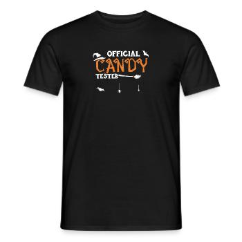 Official Candy Tester - Halloween - Männer T-Shirt - Schwarz - Vorne - AI Model Male 178 light (178cm)