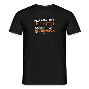 I Care For The Cutest Pumpkins I... - Männer T-Shirt - Schwarz - Vorne - AI Model Male 178 light (178cm)