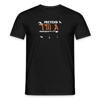 Fais semblant d’être un Munchkin - Halloween - T-shirt homme - noir - Devant - AI Model Male 178 light (178cm)