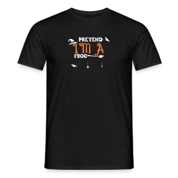 Faites semblant d’être une grenouille - Halloween - T-shirt homme - noir - Devant - AI Model Male 178 light (178cm)