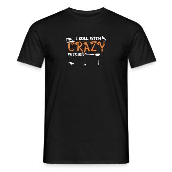 Je roule avec des sorcières folles - T-shirt homme - noir - Devant - AI Model Male 178 light (178cm)