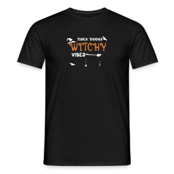Thick Thighs Witchy Vibes - Männer T-Shirt - Schwarz - Vorne - AI Model Male 178 light (178cm)