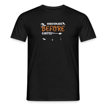 Nightmare Before Coffee - Männer T-Shirt - Schwarz - Vorne - AI Model Male 178 light (178cm)