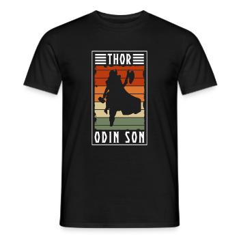 Odin Nordic - Men's T-Shirt - black - Front - AI Model Male 178 light (178cm)