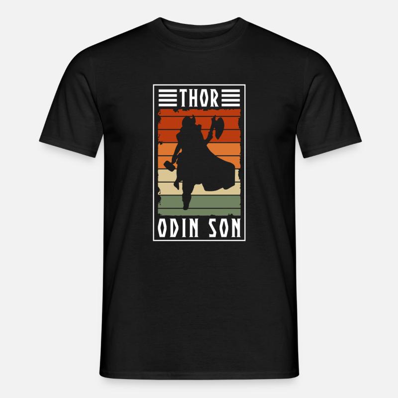 Odin Nordisch - Männer T-Shirt - Schwarz