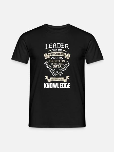 Arbeit Beruf Abteilungsleiter Angestellter - Männer T-Shirt - Schwarz