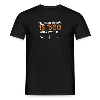Le cancer du sein est une feuille de boo - T-shirt homme - noir - Devant - AI Model Male 178 light (178cm)