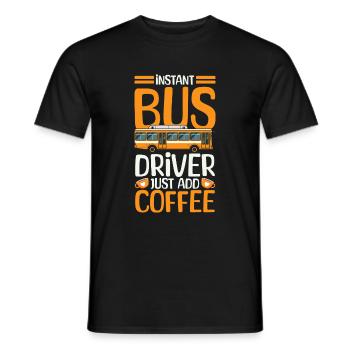 Bus Transport - T-shirt homme - noir - Devant - AI Model Male 178 light (178cm)