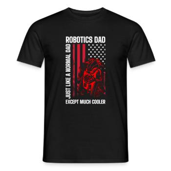 Machine Mechanic Engineer Technician - Men's T-Shirt - black - Front - AI Model Male 178 light (178cm)