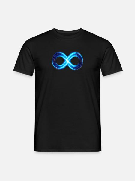 Infinity Infinity Symbol Lemniscate Eight 8 - Men's T-Shirt - black