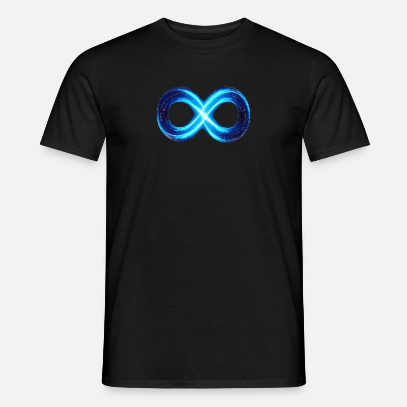Infinity Infinity Symbol Lemniscate Eight 8 - Men’s T-shirt - black