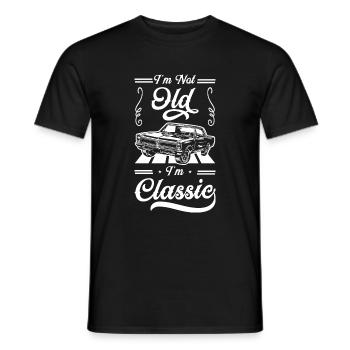 Automobile Retro Car Classic - T-shirt homme - noir - Devant - AI Model Male 178 light (178cm)