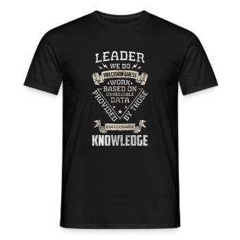 Employee Manager Office Humor - Men's T-Shirt - black - Front - AI Model Male 178 light (178cm)