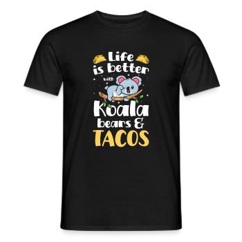 Eucalyptus Animal Welfare Forest - Men's T-Shirt - black - Front - AI Model Male 178 light (178cm)