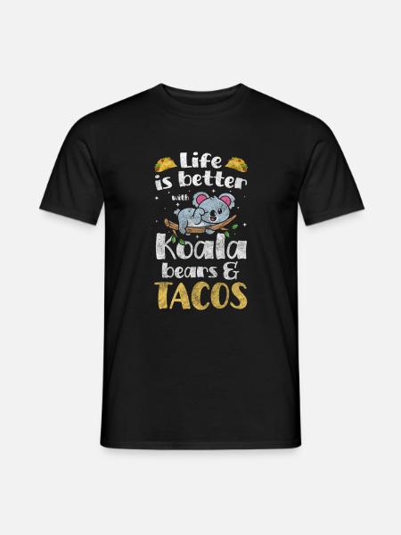 Koalabär Beuteltier Tierschutz - Männer T-Shirt - Schwarz
