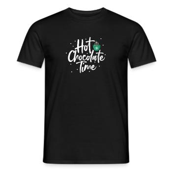 Hot Chocolate Time - chocolat - T-shirt homme - noir - Devant - AI Model Male 178 light (178cm)