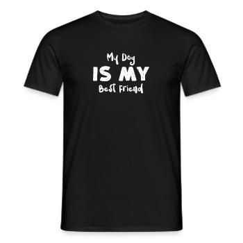 Mon chien est mon meilleur ami - Chiens - T-shirt homme - noir - Devant - AI Model Male 178 light (178cm)