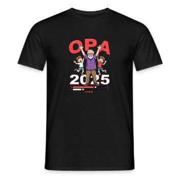 Opa 2019/2015loading - Männer T-Shirt - Schwarz - Vorne - AI Model Male 178 light (178cm)