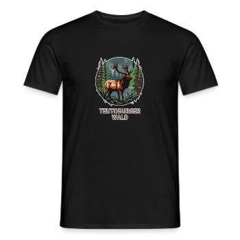 Teutoburg Forest - Men's T-Shirt - black - Front - AI Model Male 178 light (178cm)