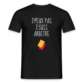 Arbitre / Arbitrage / Sport / Sifflet - T-shirt homme - noir - Devant - AI Model Male 178 light (178cm)