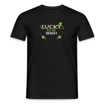 Lucky to be Irish - Men's T-Shirt - black - Front - AI Model Male 178 light (178cm)