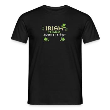 Irish charm, Irish luck - Männer T-Shirt - Schwarz - Vorne - AI Model Male 178 light (178cm)