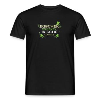 Irischer Whiskey, irische Courage - Männer T-Shirt - Schwarz - Vorne - AI Model Male 178 light (178cm)