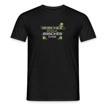 Irischer Stolz, irischer Ehre - Männer T-Shirt - Schwarz - Vorne - AI Model Male 178 light (178cm)