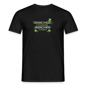 Irischer Charme, irisches Charisma - Männer T-Shirt - Schwarz - Vorne - AI Model Male 178 light (178cm)