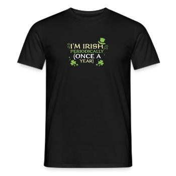 Je suis irlandais périodiquement (une fois par an... - T-shirt homme - noir - Devant - AI Model Male 178 light (178cm)