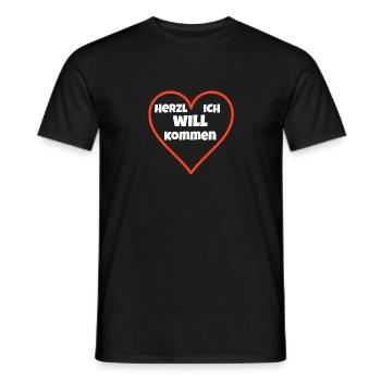 Herzlich Willkommen Shirt für Paare - Männer T-Shirt - Schwarz - Vorne - AI Model Male 178 light (178cm)