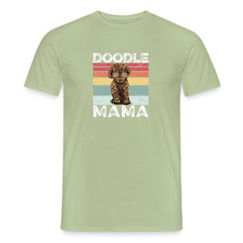 Doodle Mama Labradoodle Goldendoodle Hunde - Männer T-Shirt - Sage - Vorne - AI Model Male 178 light (178cm)