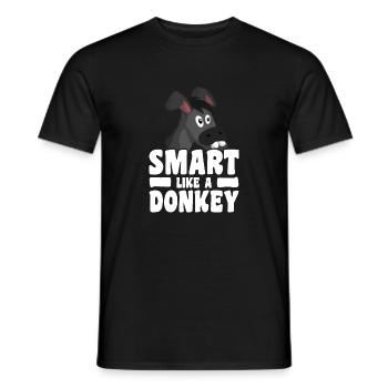 Intelligent comme un âne - T-shirt homme - noir - Devant - AI Model Male 178 light (178cm)