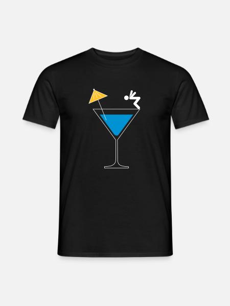 Pool Party | Cocktail Springer - Men's T-Shirt - black