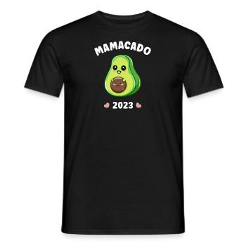 Mamacado 2023 Avocado Pregnancy Pregnant - Men's T-Shirt - black - Front - AI Model Male 178 light (178cm)