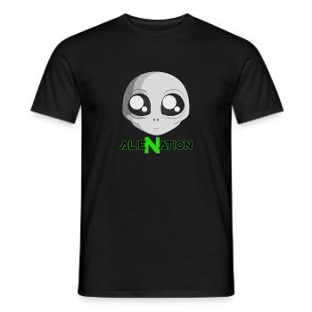 ALIENATION - Men's T-Shirt - black - Front - AI Model Male 178 light (178cm)
