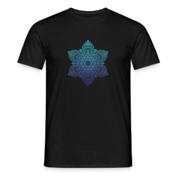 Mandala - Men's T-Shirt - black - Front - AI Model Male 178 light (178cm)
