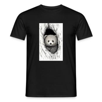 Baby Bär - Baby Teddy - Männer T-Shirt - Schwarz - Vorne - AI Model Male 178 light (178cm)
