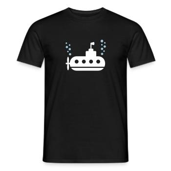U-Boot - Männer T-Shirt - Schwarz - Vorne - AI Model Male 178 light (178cm)