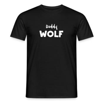 Papa Loup - Loup - T-shirt homme - noir - Devant - AI Model Male 178 light (178cm)