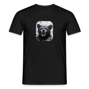 Laughing Tasmanian Devil - Men's T-Shirt - black - Front - AI Model Male 178 light (178cm)