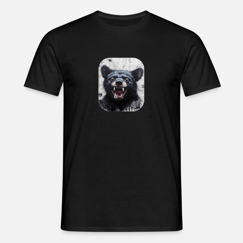 Laughing Tasmanian Devil - Men's T-Shirt - black