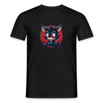 Super cute tasmanian Devil retro style - Men's T-Shirt - black - Front - AI Model Male 178 light (178cm)