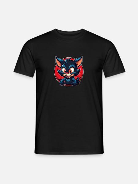 Super mignon tasmanian Devil style rétro - T-shirt homme - noir