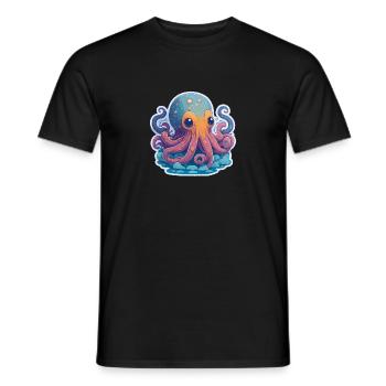 Pieuvre - T-shirt homme - noir - Devant - AI Model Male 178 light (178cm)