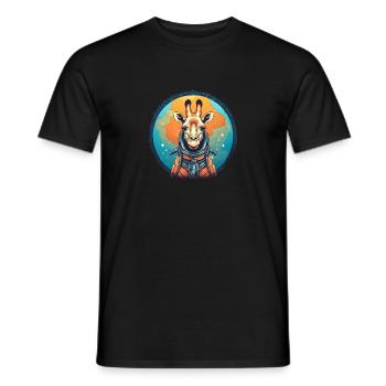 Giraffe - Männer T-Shirt - Schwarz - Vorne - AI Model Male 178 light (178cm)